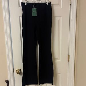 HALARA Midnight Black Flared Trousers